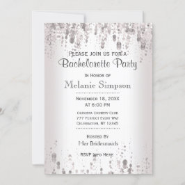 Invitación Bachelorette Party | Plata sutil