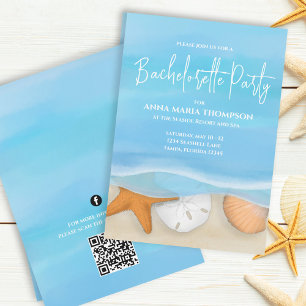 Invitación Bachelorette Party Tropical Beach Personalizado