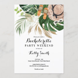Invitación Bachelorette Party Weekend Getaway Itinerary