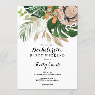 Invitación Bachelorette Party Weekend Getaway Itinerary