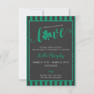 Invitación Bachelorette Party Weekend Itinerary St. Paddy
