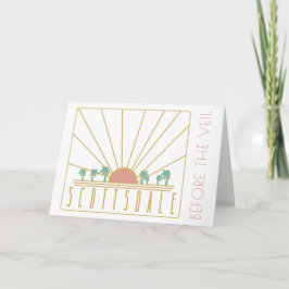 Invitación Bachelorette Scottsdale con Itinerario