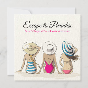 Invitación Bachelorette Tropical
