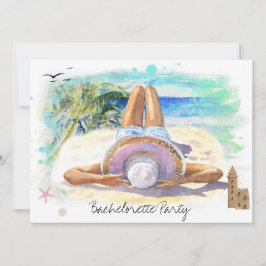 Invitación *~* Bachelorette Tropical Exotic QR Beach Fiesta