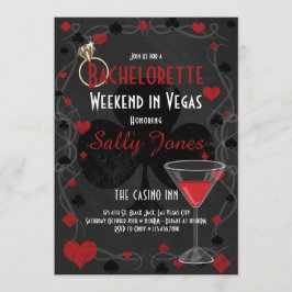 Invitación Bachelorette Weekend Fiesta Las Vegas
