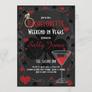 Invitación Bachelorette Weekend Fiesta Las Vegas