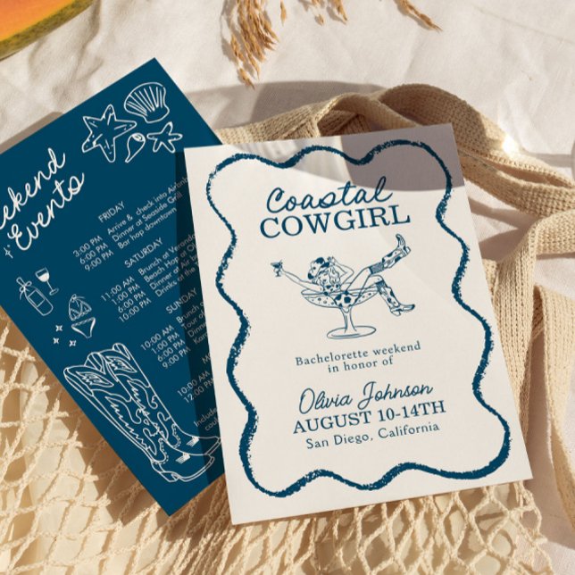 Invitación Bachelorette Weekend Itinerary (Subido por el creador)