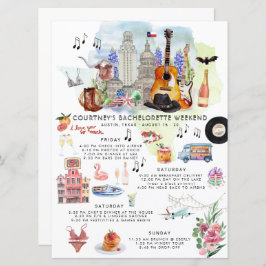 Invitación Bachelorette Weekend Itinerary | Austin, Texas