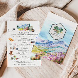 Invitación Bachelorette Weekend Itinerary | Campamento de ver