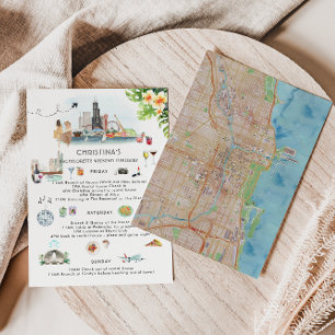 Invitación Bachelorette Weekend Itinerary   Chicago