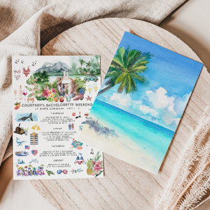 Invitación Bachelorette Weekend Itinerary   San Bartolomé