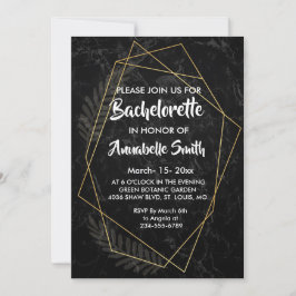 Invitación Bachiller geométrico de Mármol Faux