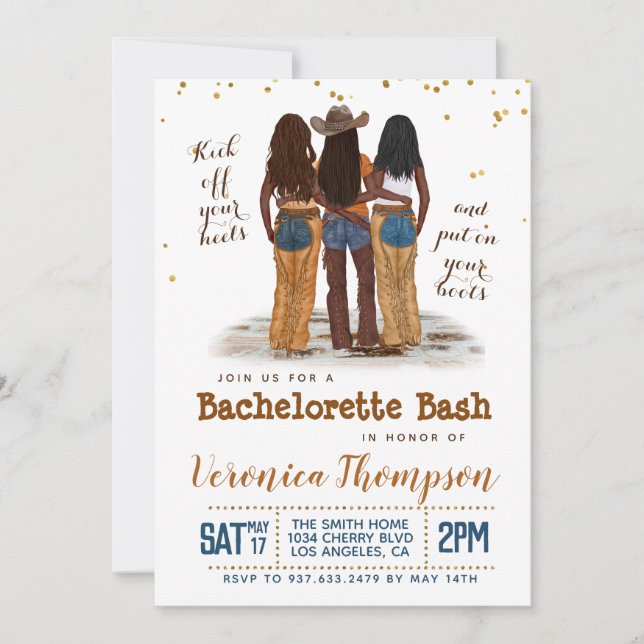 Invitación Bachiller Occidental Bachillerato Ducha Británica (Anverso)