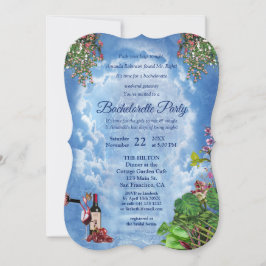 Invitación Bachillerato de cielo azul claro y nubes