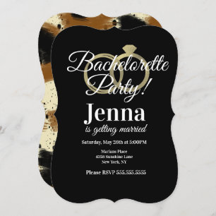 Invitación Bachillerato de Relieve metalizado Anillos Fling B