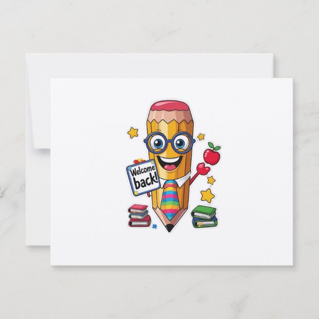 Invitación Back to School Bash – Looking Sharp Invitation (Anverso)