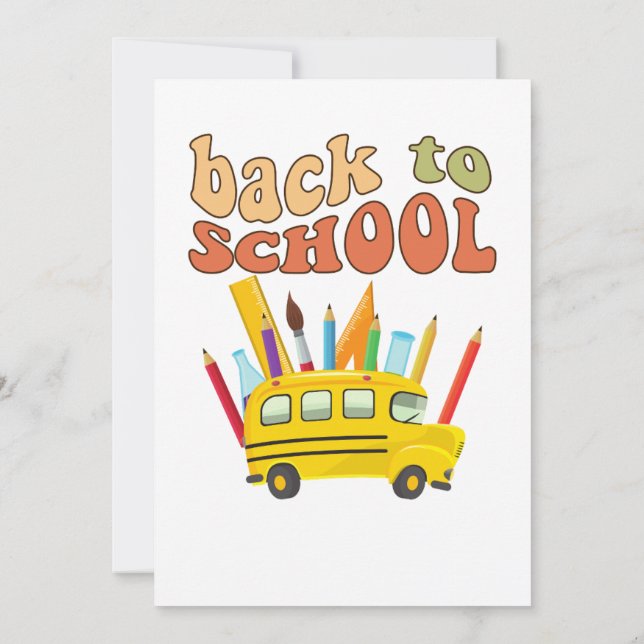Invitación back-to-school party invitation (Reverso)