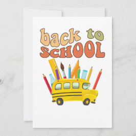 Invitación back-to-school party invitation