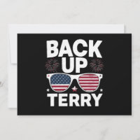 Back Up Terry Funny 4 de julio Fuego Patriótico