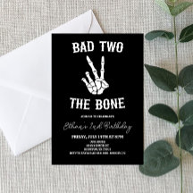 Bad Two The Bone Skeleton Segundo Fiesta de Cumple