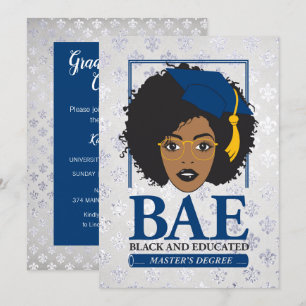 Invitación BAE - Graduación de Maestría en Negro y Educado