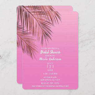 Invitación Bahama Breeze Paleta De Bronce Ducha De Novias Ros