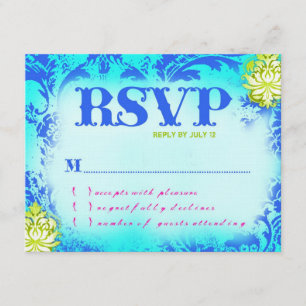 Invitación BAHAMAS RSVP 2 Papel de línea