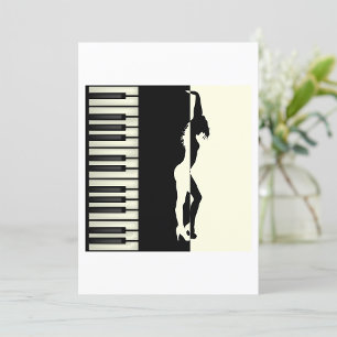Invitación Bailador de piano