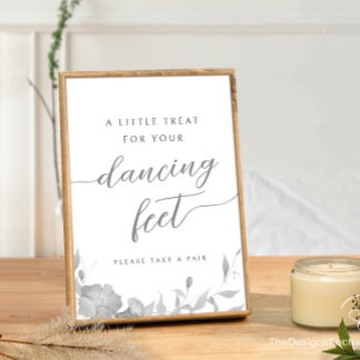 Invitación Bailando zapatos volteando Rótulo Moderno Boho Mín