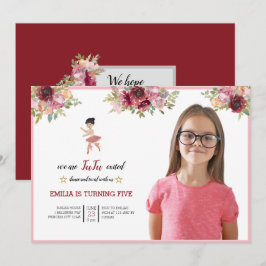 Invitación Bailarín | Fiesta de cumpleaños del Ballet Floral