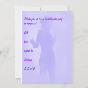 Invitación bailarín púrpura