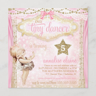 Invitación Bailarina bailarina de venado mágico GC