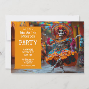 Invitación 💀 bailarina de La Calavera