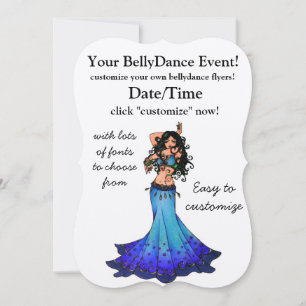 Invitación Bailarina de vientre Piscis