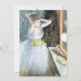 Invitación Bailarina en su camerino de Edgar Degas