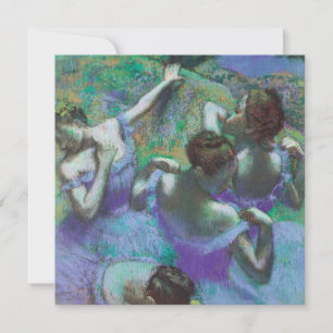 Invitación Bailarinas azules de Edgar Degas, Impresionismo an
