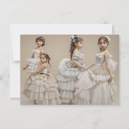 Invitación Bailarinas románticas