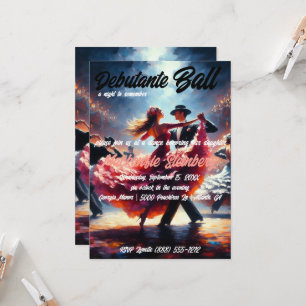 Invitación Baile de Debutante Cotillón Baile de Salón