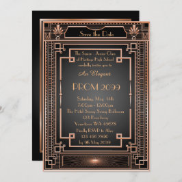 Invitación Baile de fin de curso Mayor-Menor, emperador