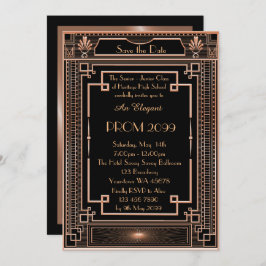 Invitación Baile de fin de curso Mayor-Menor, emperador