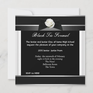 Invitación Baile de graduación de la escuela secundaria Forma