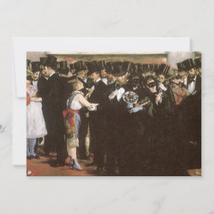 Invitación Baile de Máscaras en la Ópera por Edouard Manet