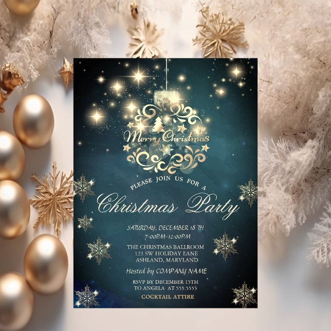 Invitación Baile de Navidad Chic, Fiesta de la Empresa de Cop (Subido por el creador)