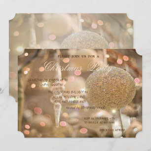Invitación Baile de Navidad Elegante, Fiesta de Navidad Corpo