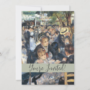 Invitación Baile de Renoir en Moulin de la Galette Vintage