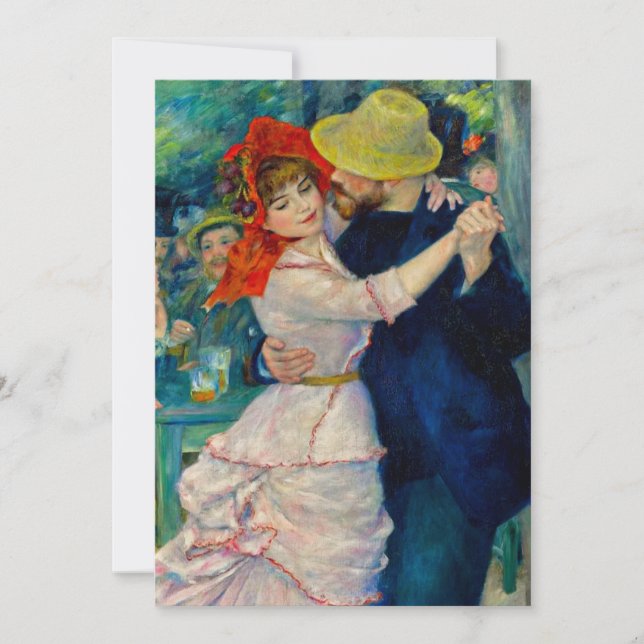 Invitación Baile en Bougival Pierre Renoir (Anverso)