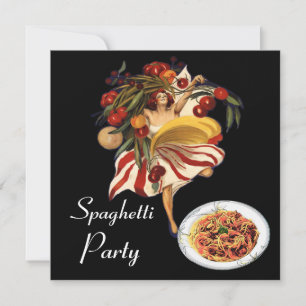 INVITACIÓN BAILE FIESTA DE ESPAGUETTI, COCINA ITALIANA Y TOMA