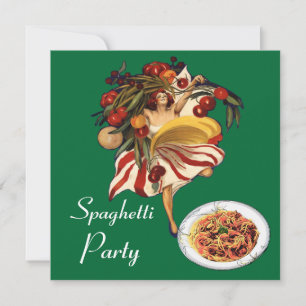 INVITACIÓN BAILE FIESTA DE ESPAGUETTI, COCINA ITALIANA Y TOMA