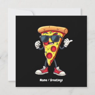 Invitación Baile Pizza Slice Un Diseño Delicioso Y Atractivo