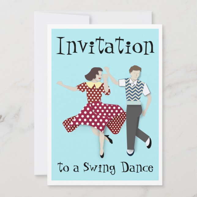 Invitación Baile Swing (Anverso)
